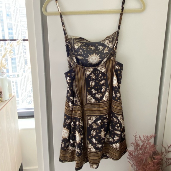NWT Danielle Bernstein printed mini slip dress - Picture 4 of 6